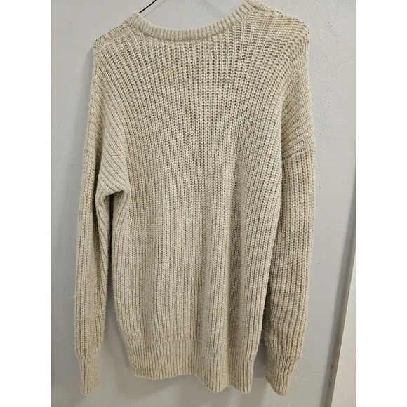 abercrombie & fitch ivory cream glitter shimmer sweater size xs/s - euc - Picture 10 of 12